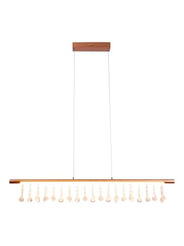 näve LED Pendelleuchte "NOBILIS" in gold - (L)100 cm x (B)6 cm x (H)120 cm - EEK F