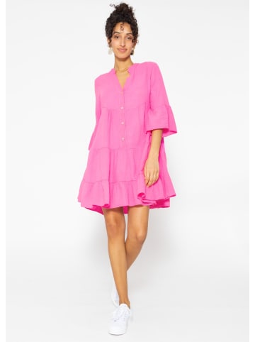 SASSYCLASSY Musselin Kleid in pink