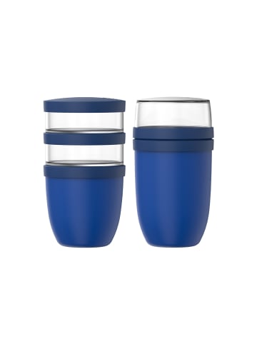 Mepal 2er Set Lunchpot-Set XL Ellipse 900 ml + 1050 ml in Vivid Blue