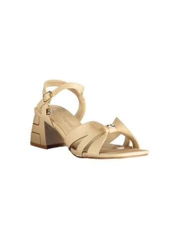Beige Polyurethan Damen Sandale
