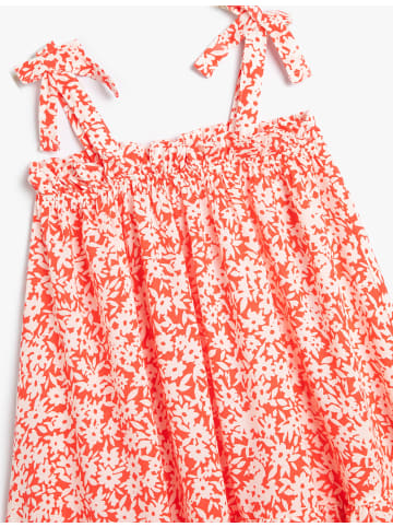 KOTON Kleid in Rot Gemustert