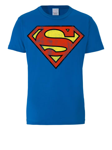 Logoshirt T-Shirt DC Comics – Superman in blau