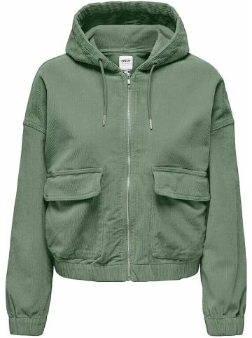 ONLY Lederjacke für Damen in grün