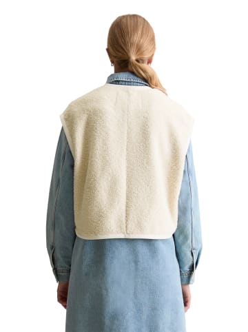 Marc O'Polo DENIM Curly-Sweatweste relaxed in White Blush
