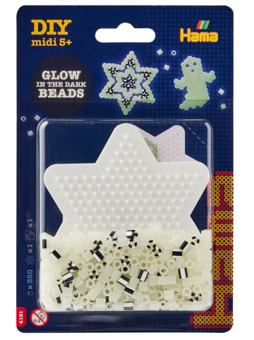 Hama Blister Glow in the dark Midi-Bügelperlen - ab 5 Jahren