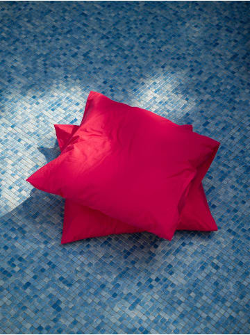 Erlich Textil  Fred Kopfkissenbezug aus Bio-Baumwolle - atmungsaktiv in knallpink