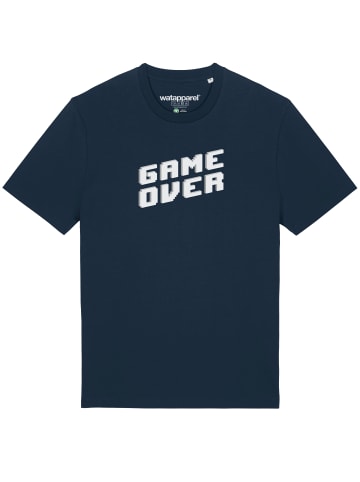 wat? Apparel T-Shirt Game Over in Dunkelblau