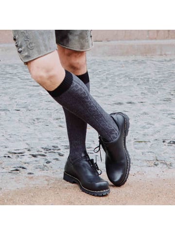 Kunert Kniestrümpfe Heritage Socks Fashion in Anthra mel.