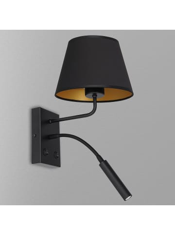 Licht-Erlebnisse Wandlampe (B)20 x (H)38 cm in Schwarz GoldSchwarz Gold