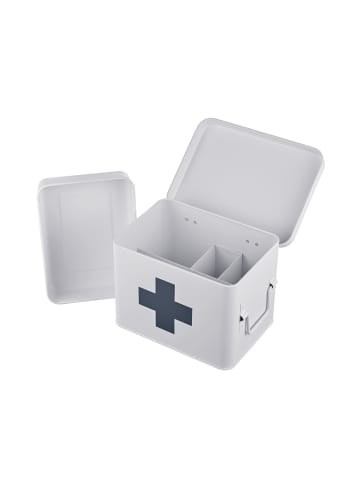 relaxdays Medizinbox in Weiß - (B)21 x (H)16 x (T)15,5 cm
