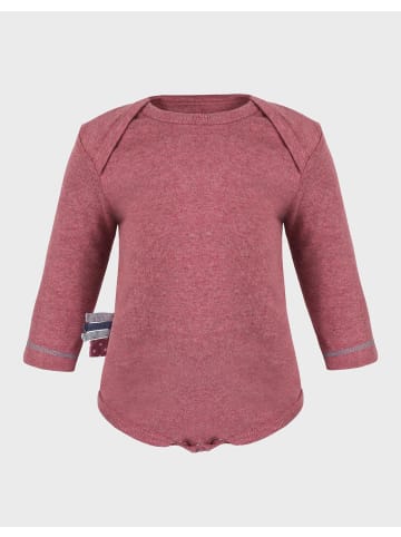 OrganicEra Baby Langarmbody in Bordeaux Melange