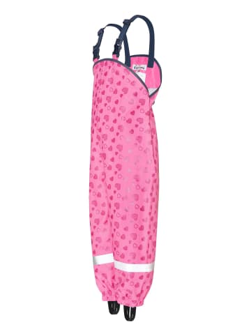 Playshoes Regenlatzhose mit Herzchen in Pink