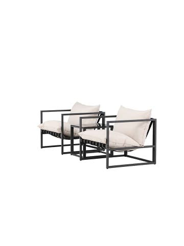 ebuy24 Loungeset Messina Schwarz 40 x 50 cm