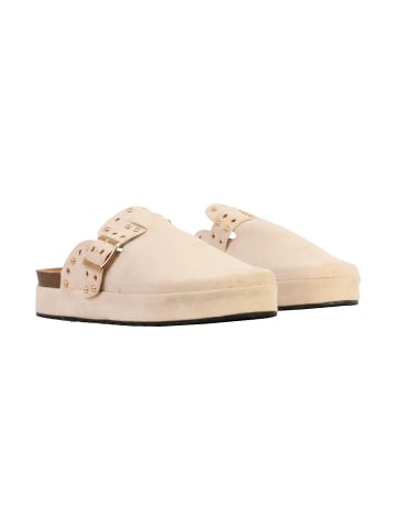 Divine Factory Pantoletten zum Reinschlüpfen Beige