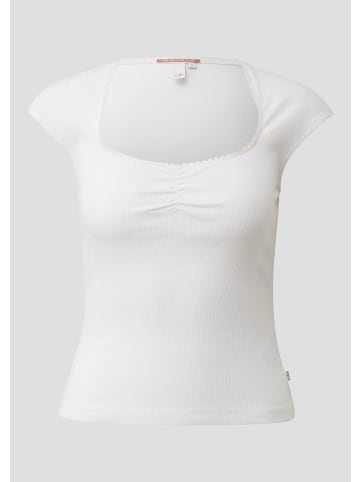 QS T-Shirt in 0100_weiß