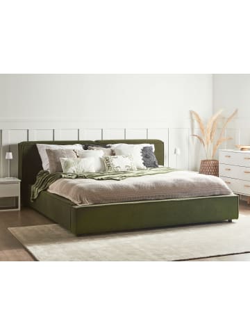 Beliani 10-tlg Doppelbett LINARDS in Grün