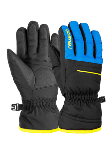 Reusch Fingerhandschuh Alan Junior in blck/bril blu/safety yell