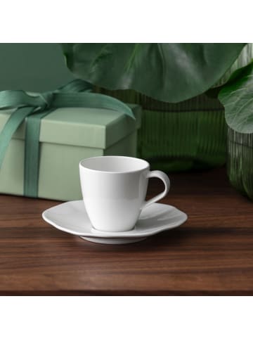 Villeroy & Boch 6er Set Espressountertassen Pura ø 11,6 cm in weiß