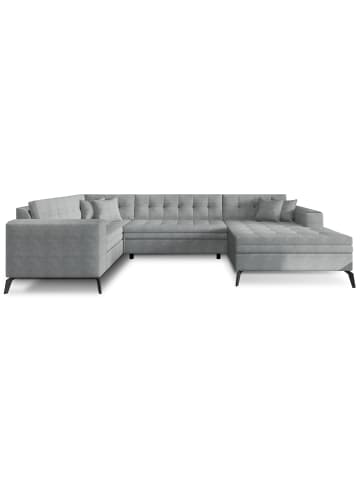 MF Design Monton Recamiere Rechts in Grau -  (L) 180 x (B) 340 x (H) 93 cm