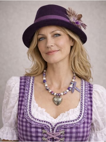 Allgäu Rebell Trachtenkette " Toni " in lila