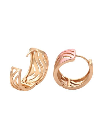 faina Women Huggie Earrings in Rose Gold