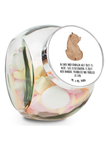 Mr. & Mrs. Panda Kaffeedose Bär Schulterblick mit Spruch in Weiß