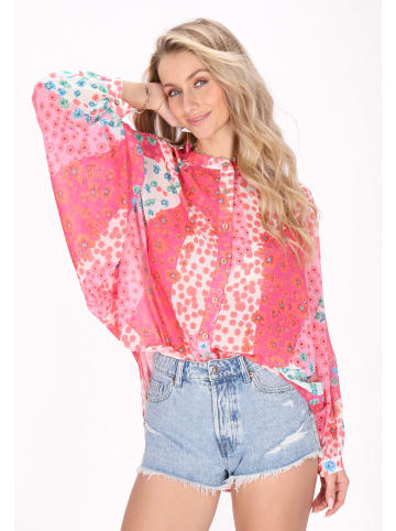 IZIA Women Blouse in Rose Red