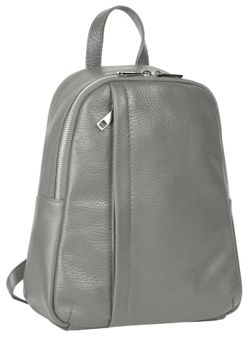 Samantha Look Rucksack echt Leder in grau