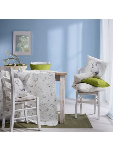 Erwin Müller Baumwollmischung Tischdecke in weiß