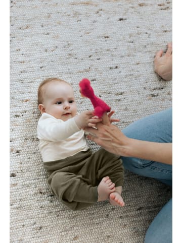 Kinderhaus Blaubär Baby-Hose Lang mit Nabelbund & Mulltuch Blaubaer in Olive