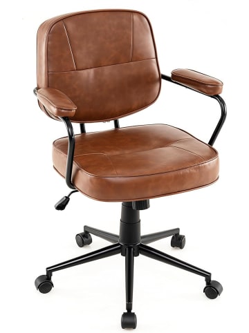COSTWAY Bürostuhl Drehstuhl in Braun
