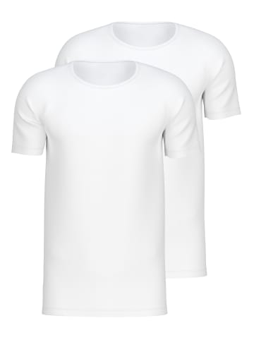 Calida T-Shirt, 2er-Pack in weiss
