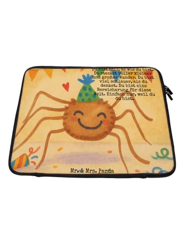 Mr. & Mrs. Panda Laptop Sleeve Spinne Agathe Party Design mit Sp... in Weiß