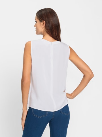 Heine Ärmellose Bluse in ecru