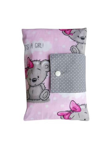 Land-Juwelen Windeltasche Handmade Bär XT in rosa/pink