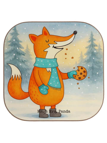 Mr. & Mrs. Panda Untersetzer für Gläser Fuchs Keks Design ohne S... in Weiß
