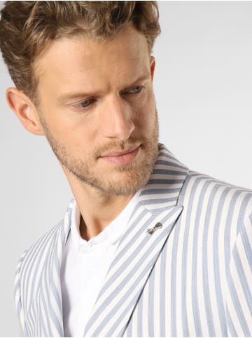 Finshley & Harding London Baukasten-Sakko Brixdon-Double in hellblau weiß