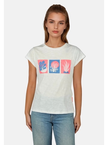 Salzhaut Rundhals T-Shirt für Damen in weiß