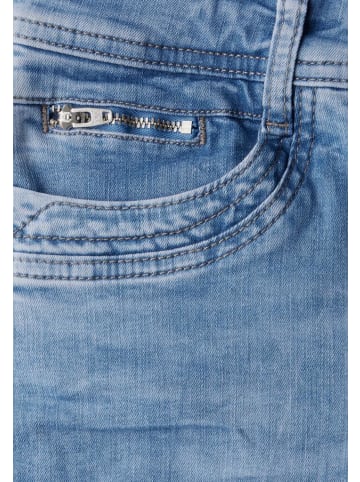 Street One Jeans in light blue destroy wash