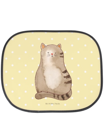 Mr. & Mrs. Panda Sonnenschutz Autoscheibe Katze Sitzen ohne Spruch in Gelb Pastell