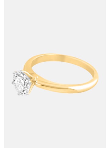 Ethische Diamanten Ring aus 375 Gelbgold mit Lab Grown Diamant