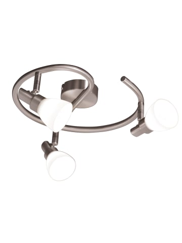 näve LED Spot "FELTRE" in stahl-blank - (L)28 cm x (B)28 cm x (H)12 cm