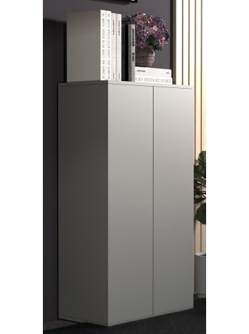 VCM  Holz Kommode Sideboard Anrichte Dalosa 3 Drehtüren in Grau