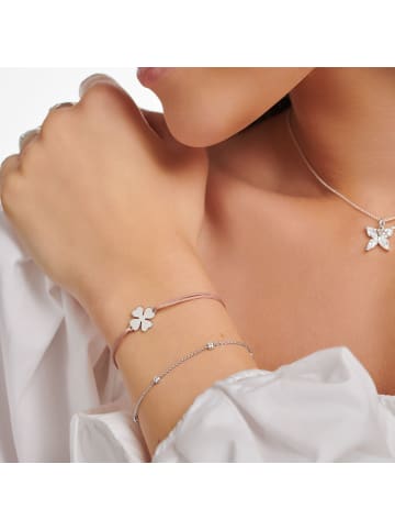 Thomas Sabo Armband Kleeblatt in silber, beige