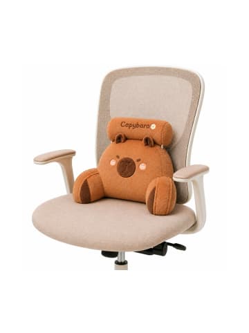 Wisam® Rückenlehne für Sessel und Bett, Capybara Braun, 60 x 40 cm
