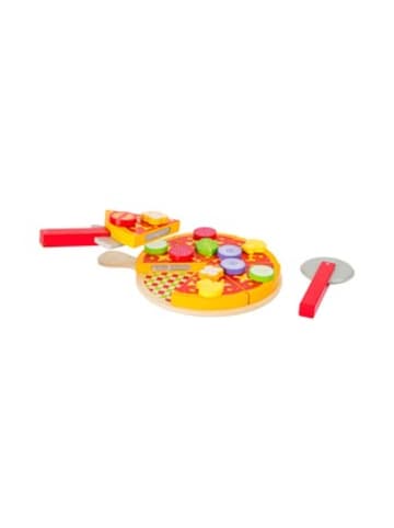 small foot Schneide Pizza-Set aus Holz in Mehrfarbig