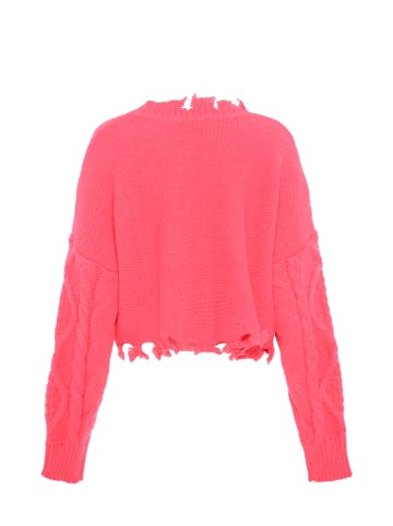 myMo Damen Strickpullover in KORALLE