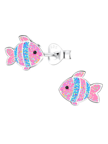 schmuck23 Silber-Ohrringe Fisch 0,7 cm x 0,8 cm