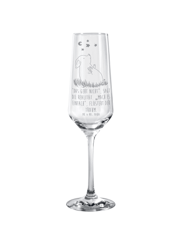 Mr. & Mrs. Panda Glas Schwein Glück mit Spruch in Transparent