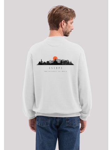 F4NT4STIC Sweatshirt Escape Discover the World Asian Town in off-white